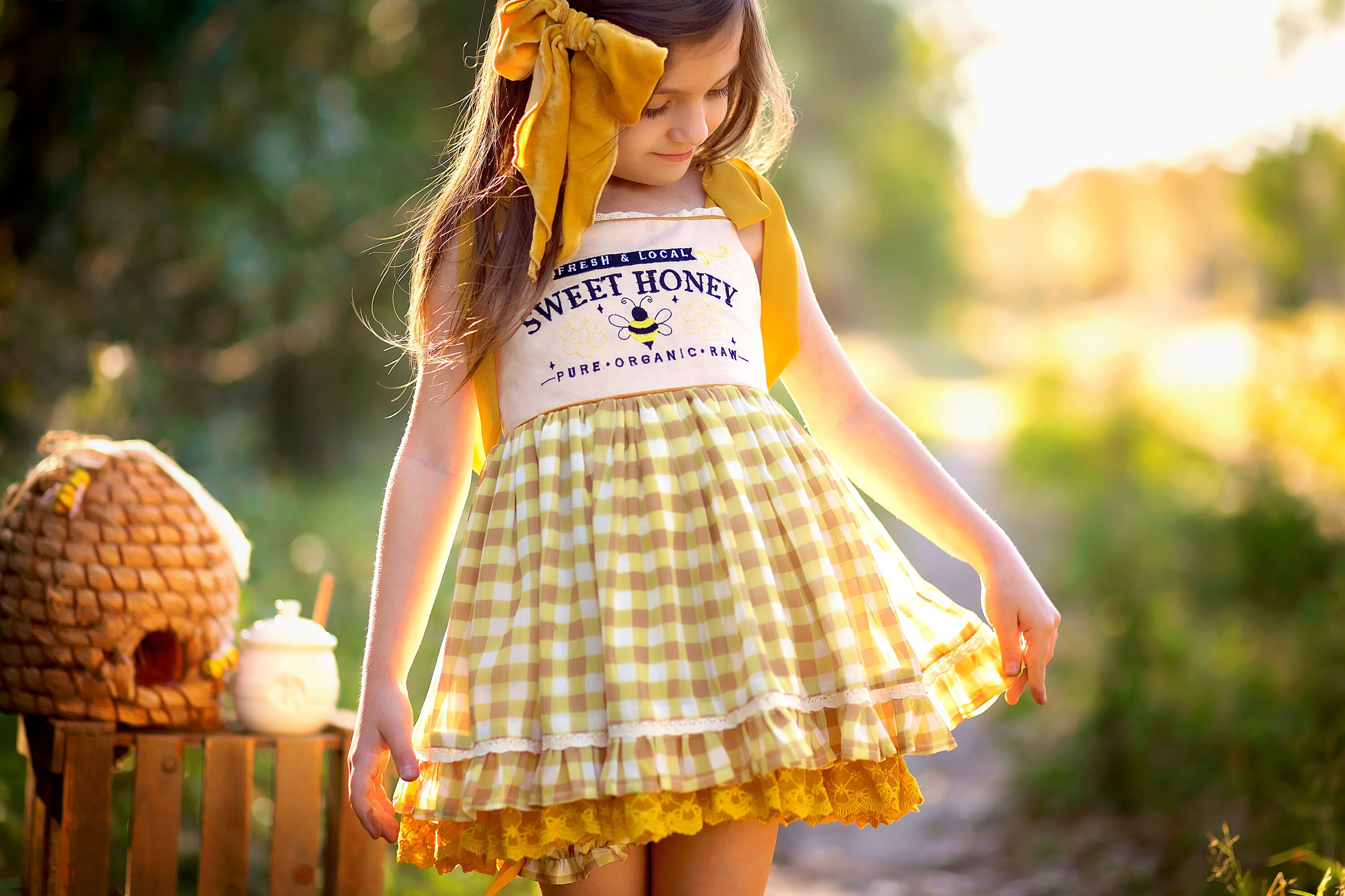 Bee Dress, Happy Bee Day Dress, Bee Birthday Dress, Bee Sundress