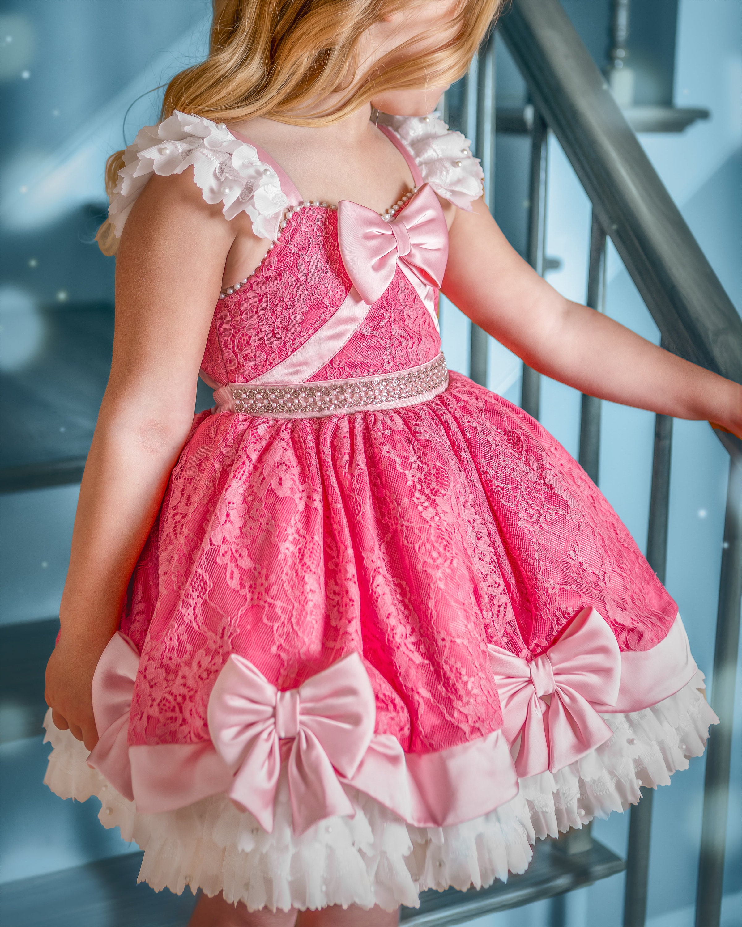 ピンクのシンデレラドレス、シンデレラ風ドレス、シンデレラ