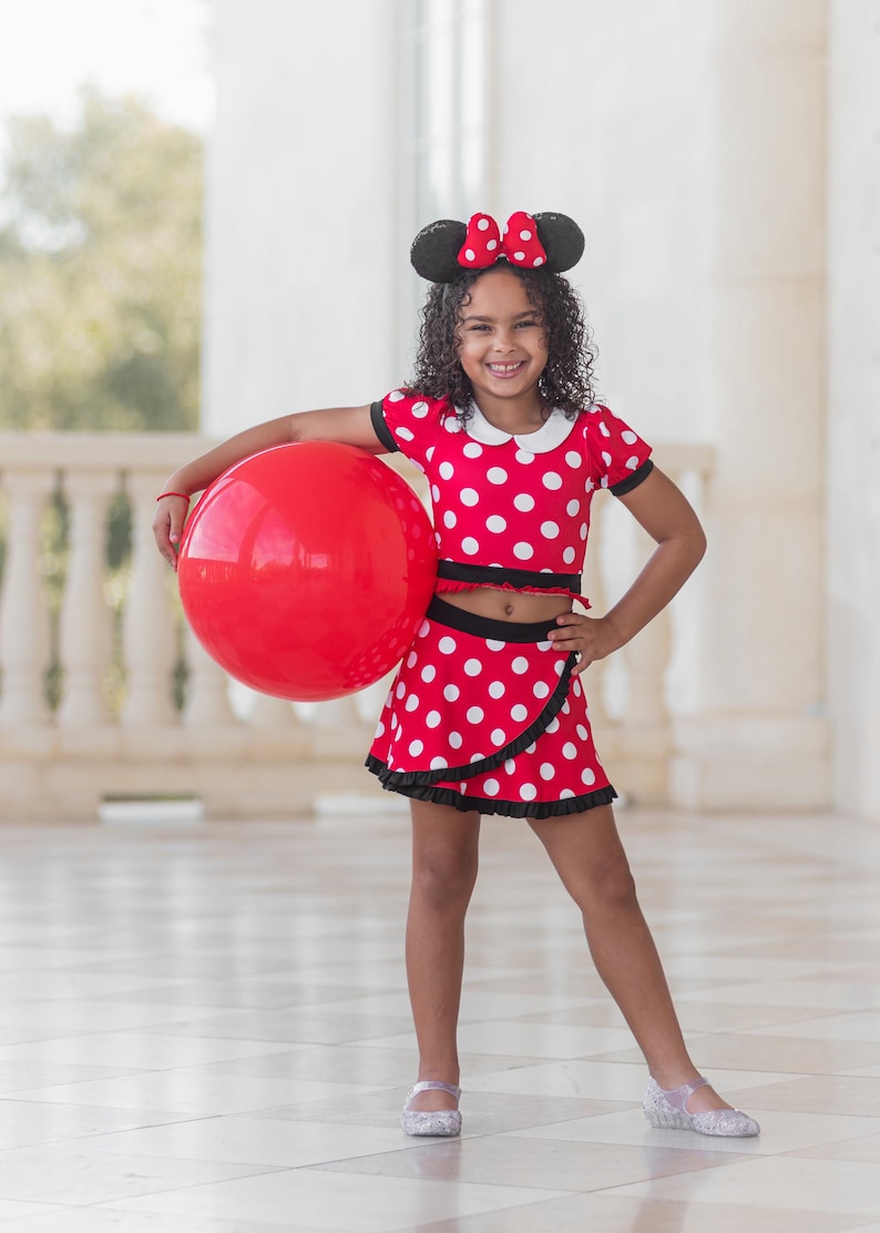 Minnie Mouse athletic set, Minnie Mouse athleisure set, Minnie Mouse comfortable set, Minnie Mouse skirt, Minnie Mouse dress image 2
