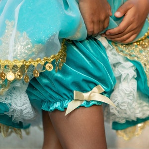 Jasmine Inspired Dress, Jasmine Costume, Girls Jasmine Dress, Jasmine Halloween, Aladdin Costume, Aladdin Dress image 7