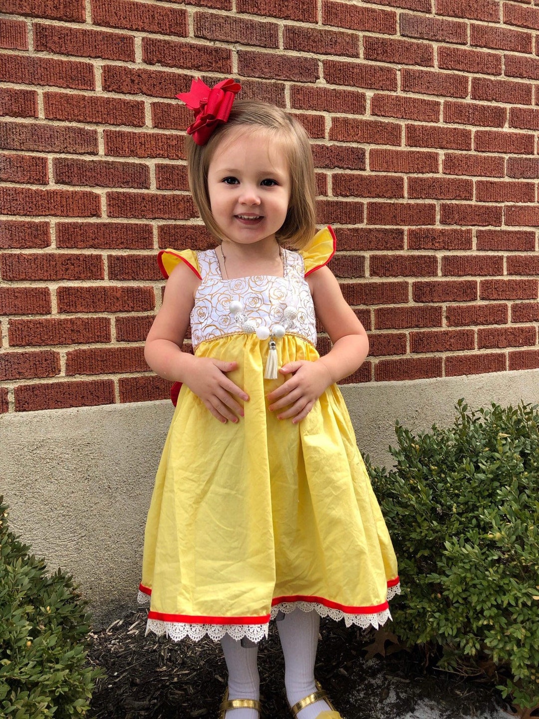 Little Girls Belle Princess Dress From Beauty and the Beast - Etsy