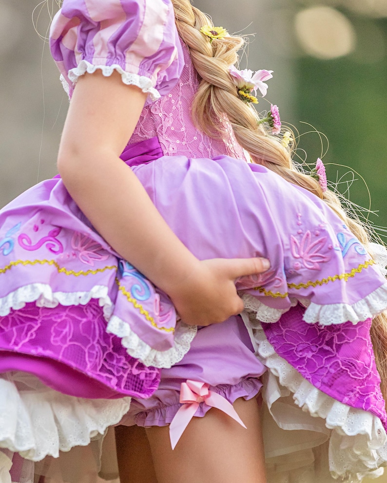 Rapunzel dress, rapunzel costume, princess dress, tangled dress, tangled costume, princess costume, princess birthday, rapunzel birthday image 5