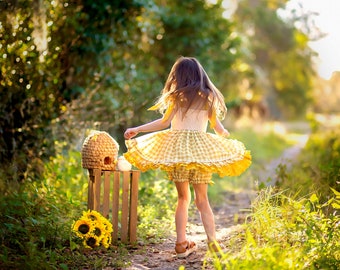 Bee Dress, Happy Bee Day Dress, Bee Birthday Dress, Bee