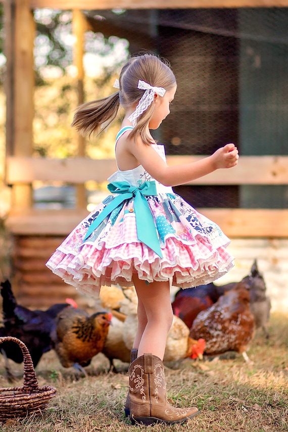 open lace back dress Pink Chicken