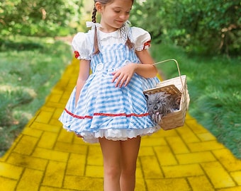 Vestido de Dorothy, Disfraz de Dorothy, Disfraz del Mago de Oz, Vestido de Dorothy para niñas, Vestido de Wicked, Vestido de Glinda