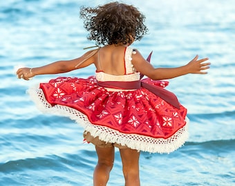 types of bustles wedding dress Moana 2 Custom Costume
