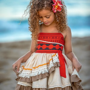 Moana Dress, Moana costume, Moana Halloween Costume, Moana princess, Moana birthday, Polynesian Princess, Princess Dress, image 2