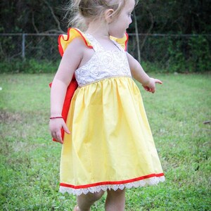 Little Girls Belle Princess Dress From Beauty and the Beast - Etsy