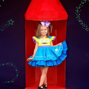 Alien dress, alien costume, Toy Story dress, Toy Story birthday