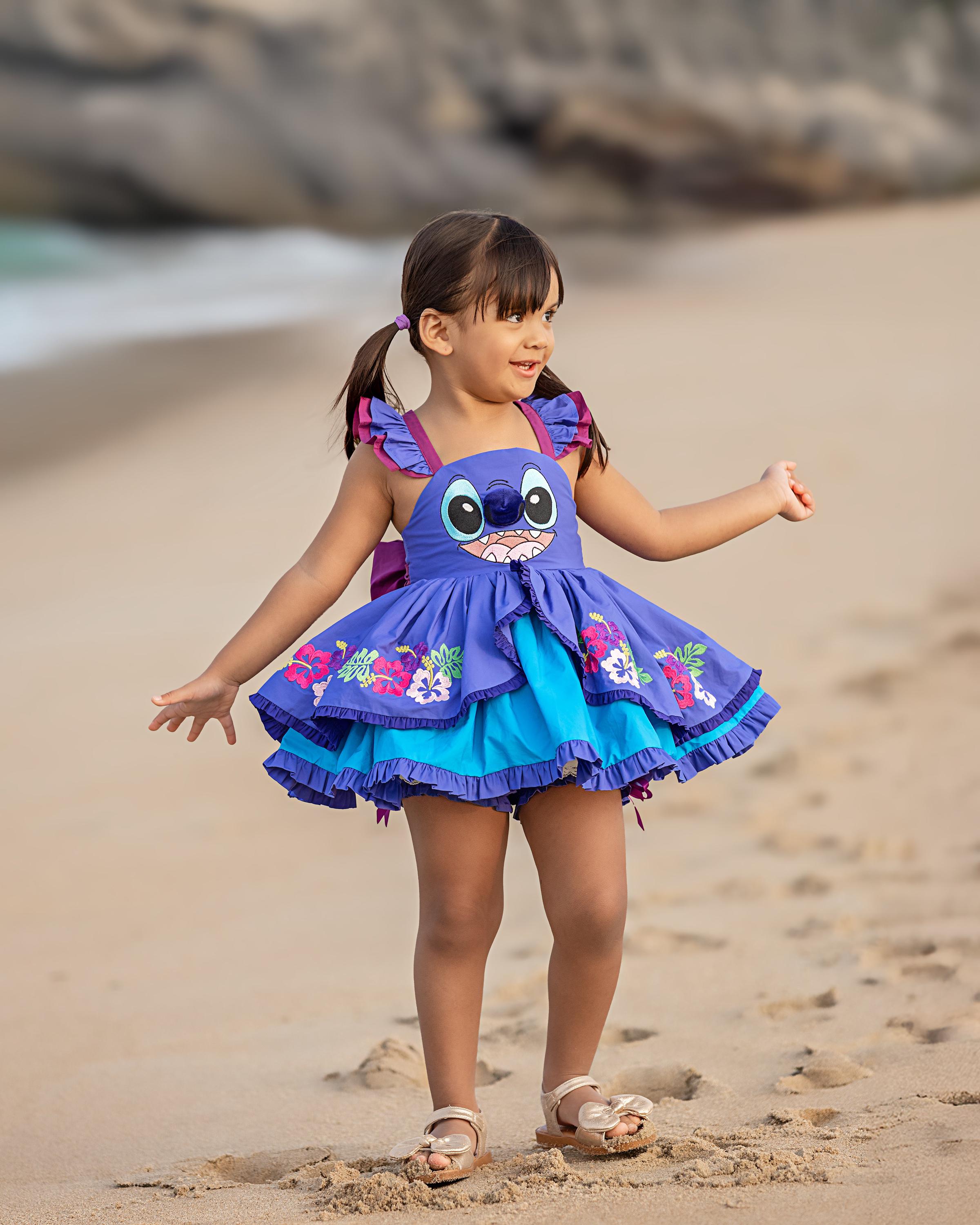 スティッチ風ドレス、スティッチコスチューム、アイランドエイリアン