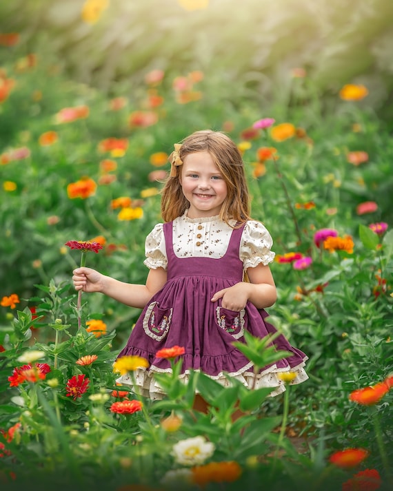 Girls Autumn dress, Girls fall dress, Girls fall vintage dress, family fall photos dress, wildflower dress, Girls thanksgiving dress Girls Autumn dress, Girls fall dress, Girls fall vintage dress, family fall photos dress, wildflower dress, Girls thanksgiving dress