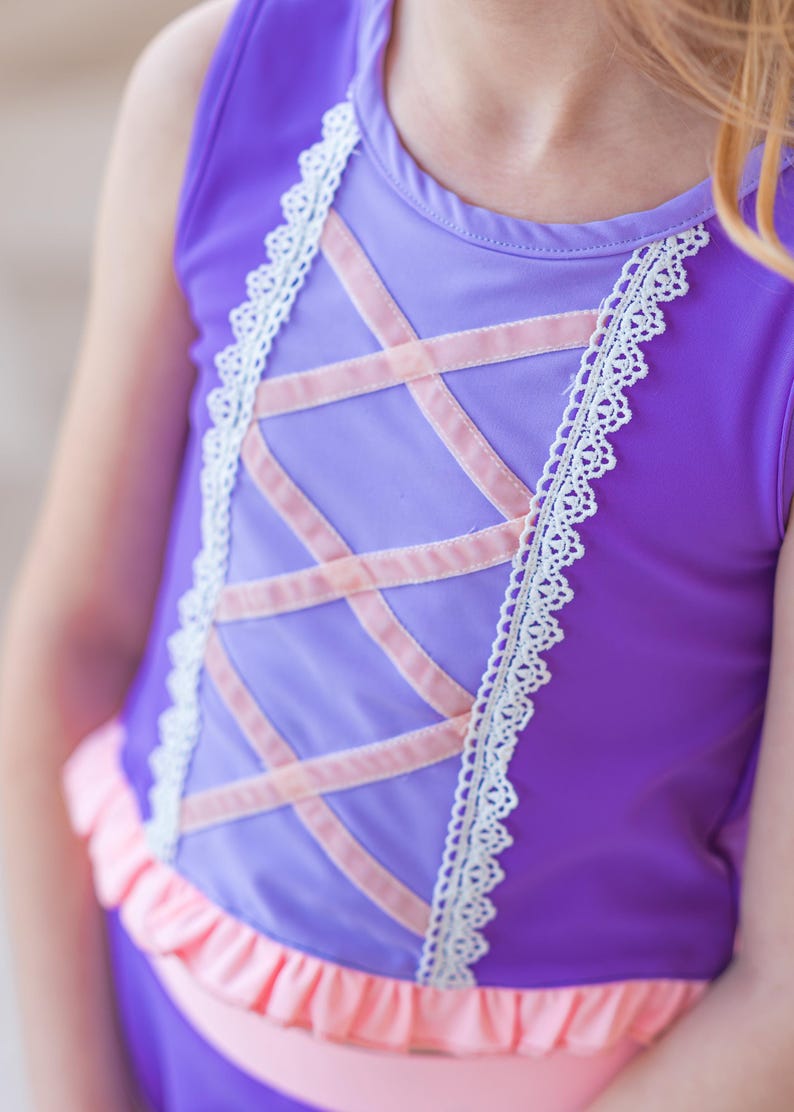 Rapunzel athleisure set, Rapunzel athletic set, Rapunzel comfortable outfit, Rapunzel outfit image 9