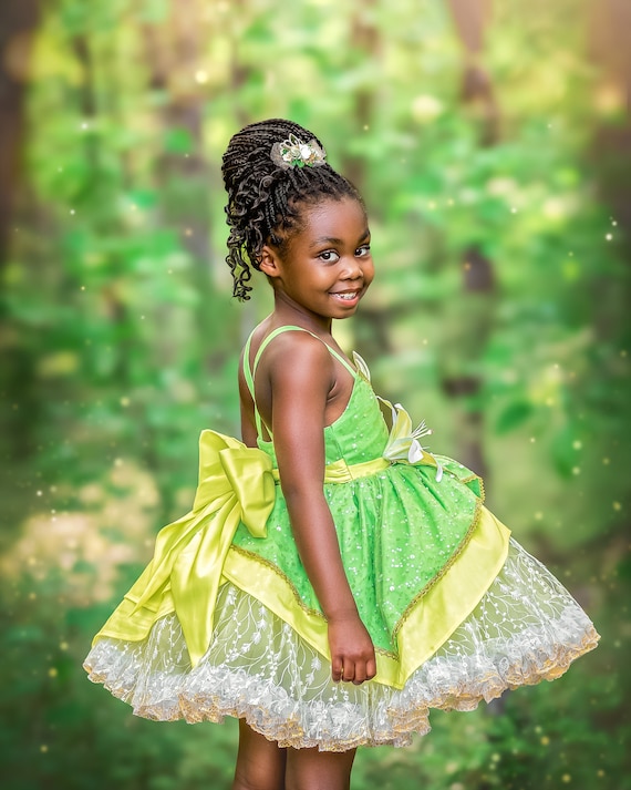 strapless open back dress Princess tiana tutuset
