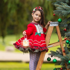 red vintage christmas dress Luxury Mrs. Claus Dress: Red Christmas Maxi Dress With White Fur