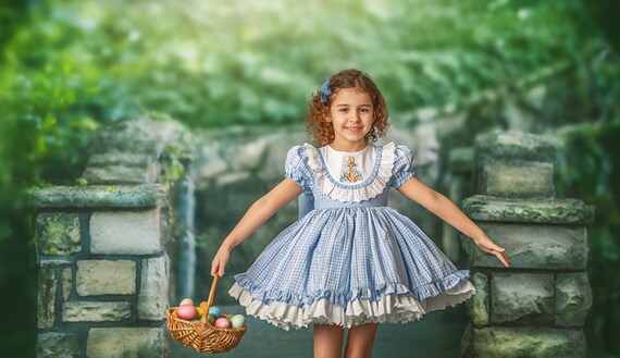Easter Dress, Peter Rabbit Dress, Easter Bunny Dress, Blue Easter Dress,  Blue Spring Dress, Vintage Easter Dress, Easter Heirloom Dress - Etsy