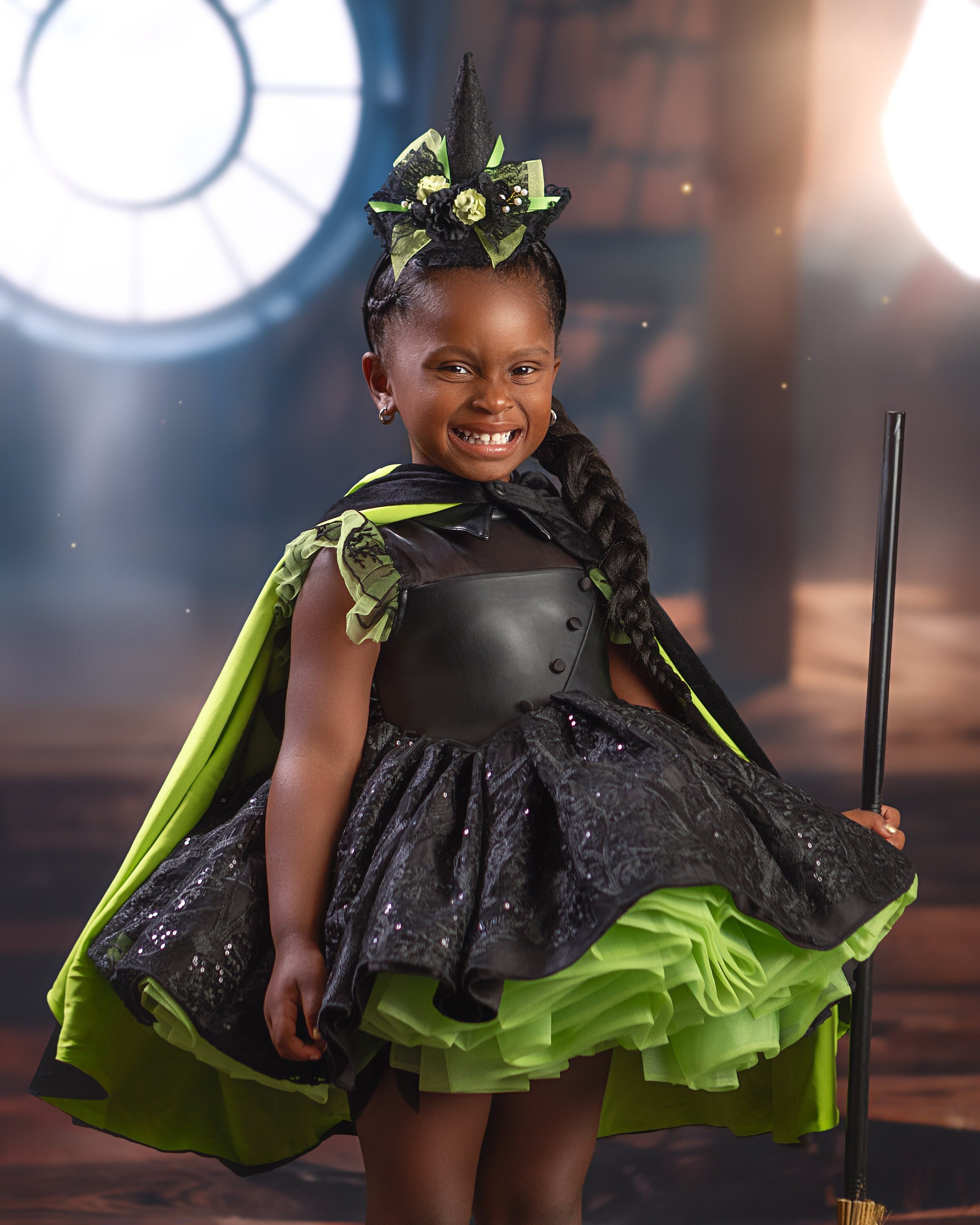 elphaba jersey dress Wicked Witch of the West Costume, Wizard of Oz Dress, Wicked Dress, Girls Halloween Costume, Witch Halloween Costume, Dress icon_PLUS+