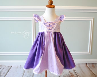 Tangled Inspired Dress - Tangled Birthday Dress - Rapunzel Dress - Tangled Outfit - Tangled Halloween Costume - Purple Princess Dress
