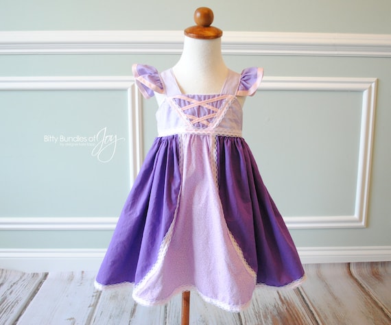 tangled inspired dress