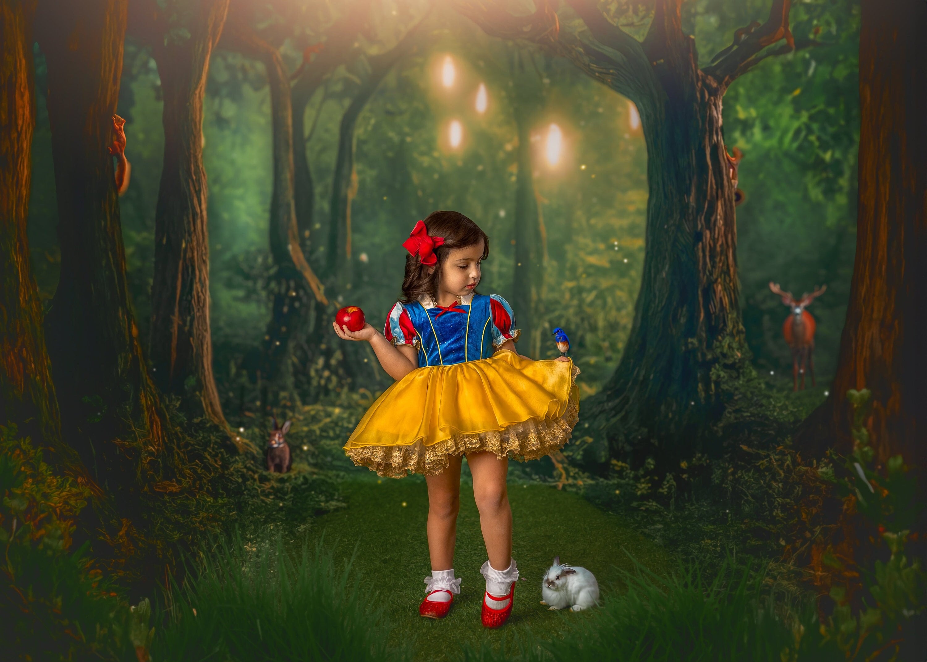 Snow White Inspired Dress, Snow White Costume, Halloween Costume, Princess dress, princess birthday dress, snow white birthday dress,