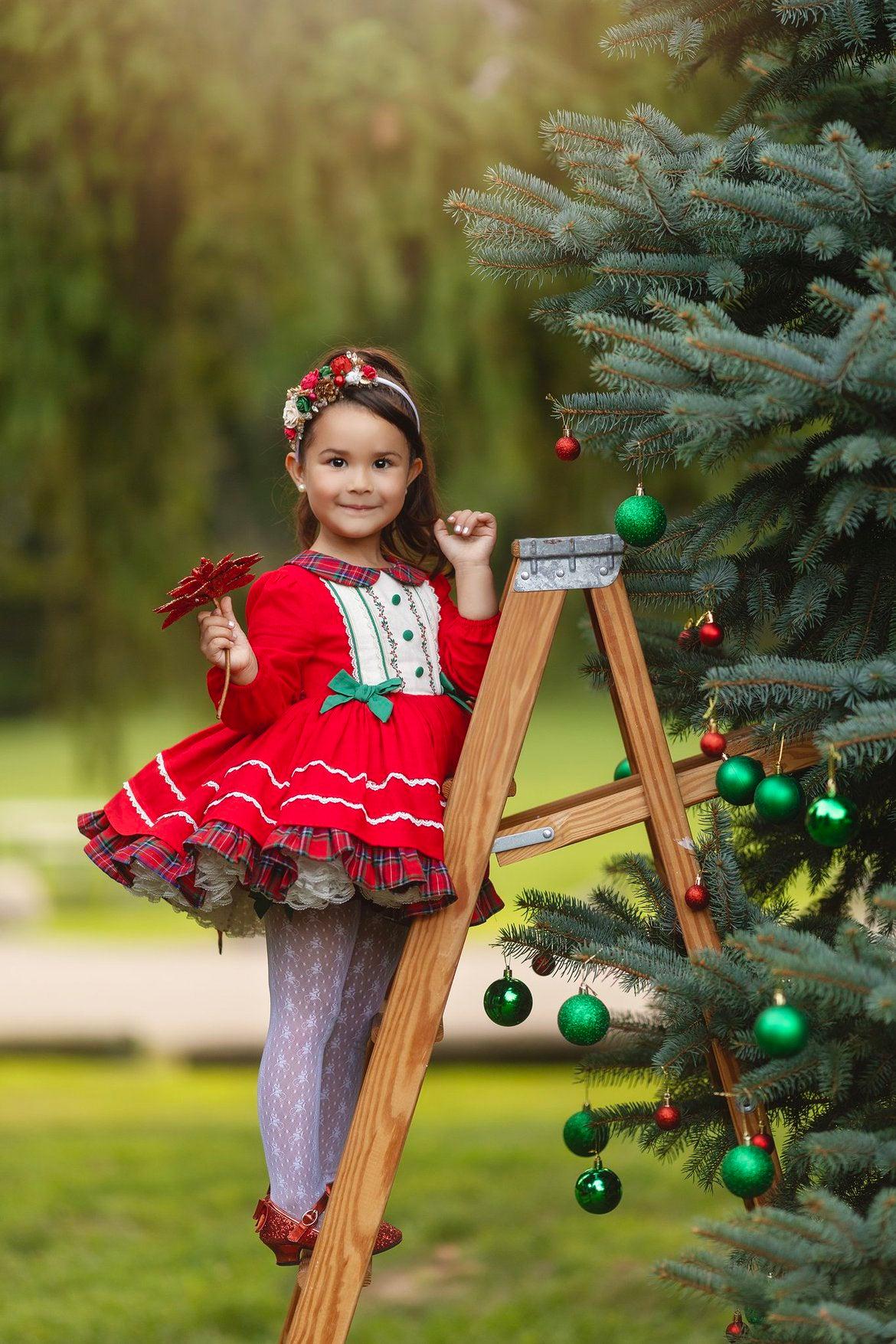 old fashioned christmas dresses for girls Amazon.com: Tao-Ge Christmas Dresses for Girls Vintage Dress 50s 1950 Outfit Kids Girl Polka Dot Flower Checkered Party Dresses Size 6-12: Clothing, Shoes & Jewelry