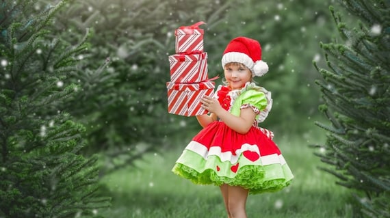 Green and Red Character Christmas Dress, Green Character Inspired Dress, Christmas  Character Dress, Girls Christmas Dress - Etsy Israel