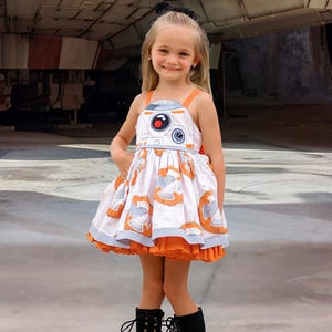 bb8 skater dress Little Round Droid - Women's Skater Dress (made in USA)