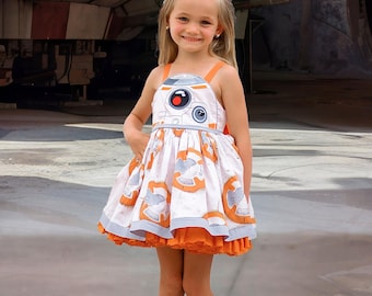 BB8 dress, star wars dress, bb8 costume, star wars costume, star wars outfit, jedi dress
