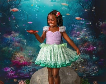 Ariel Inspired Dress, Ariel Costume, Mermaid Dress, Little Mermaid