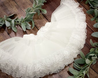 White Separate Petticoat by M. Joy RTS