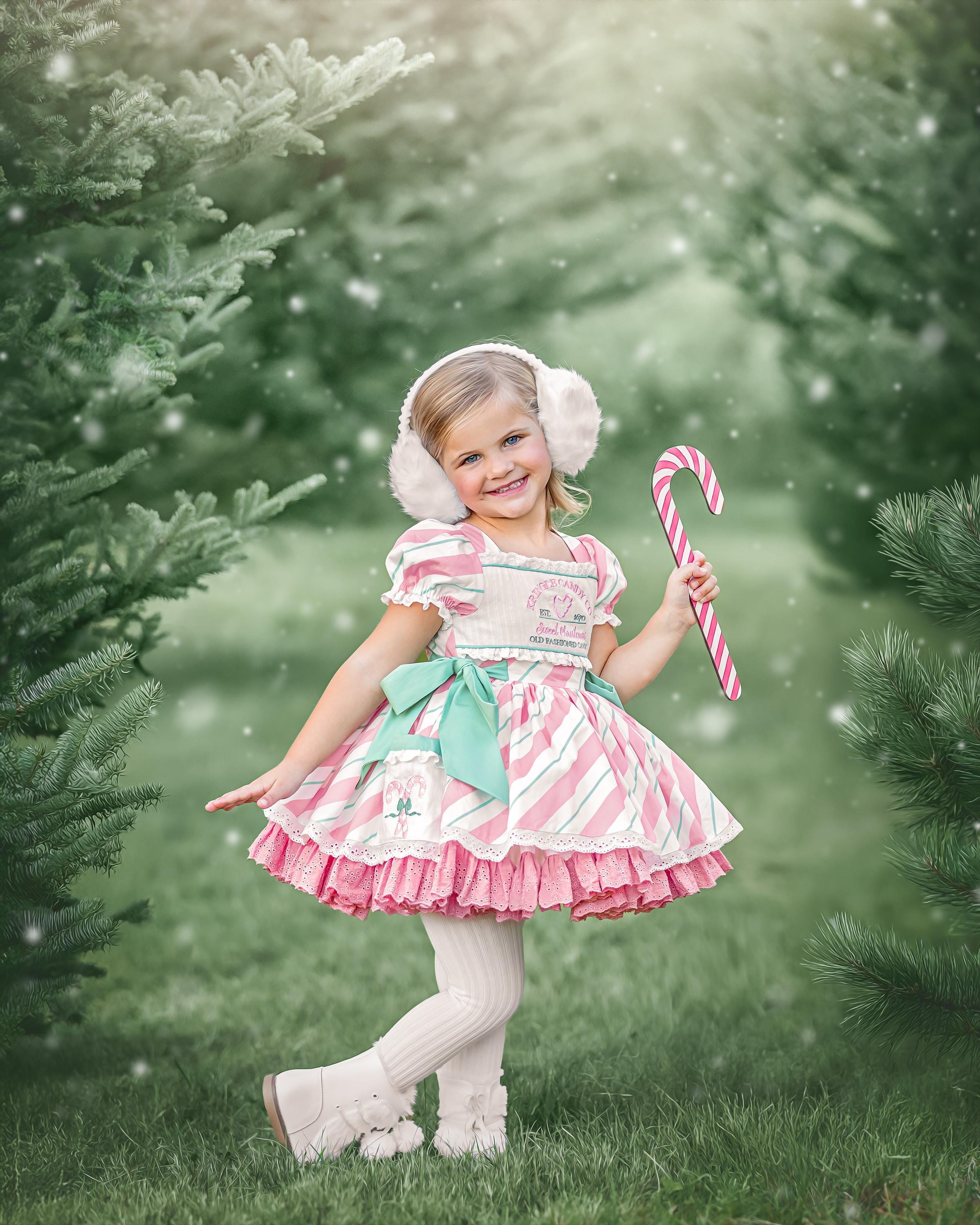 Candy Cane Dress, Girls Holiday Dress, Girls Christmas Dress, Green and  Pink Christmas Dress, Girls Gingerbread Dress - Etsy