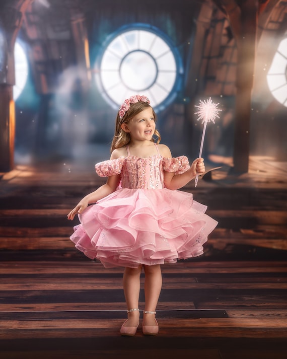 Glinda Child Costume Wizard of Oz Pink Dress Glinda Child Costume Wizard of Oz Pink Dress