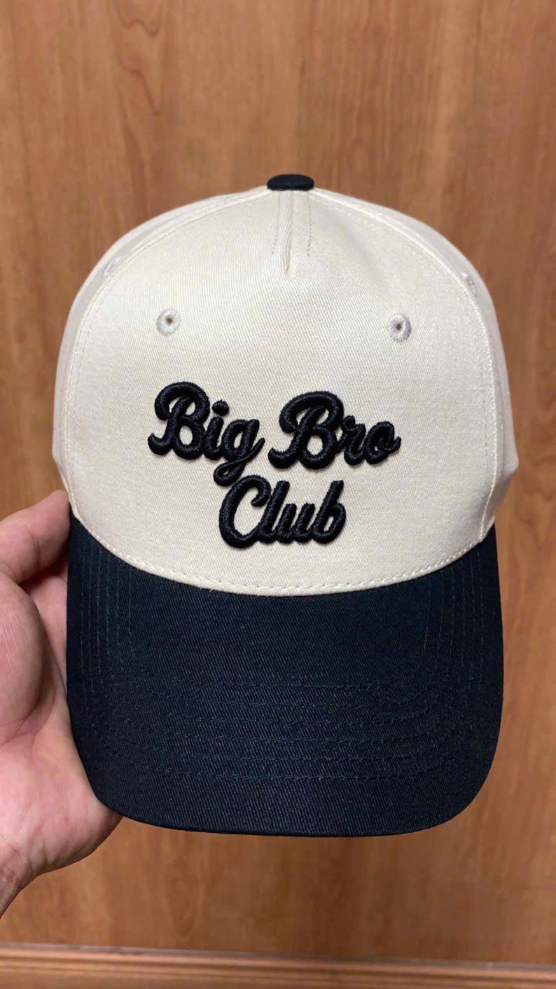 Pregnancy Announcement 3D Embroidered Baseball Cap: Big Bro Club Hat ...
