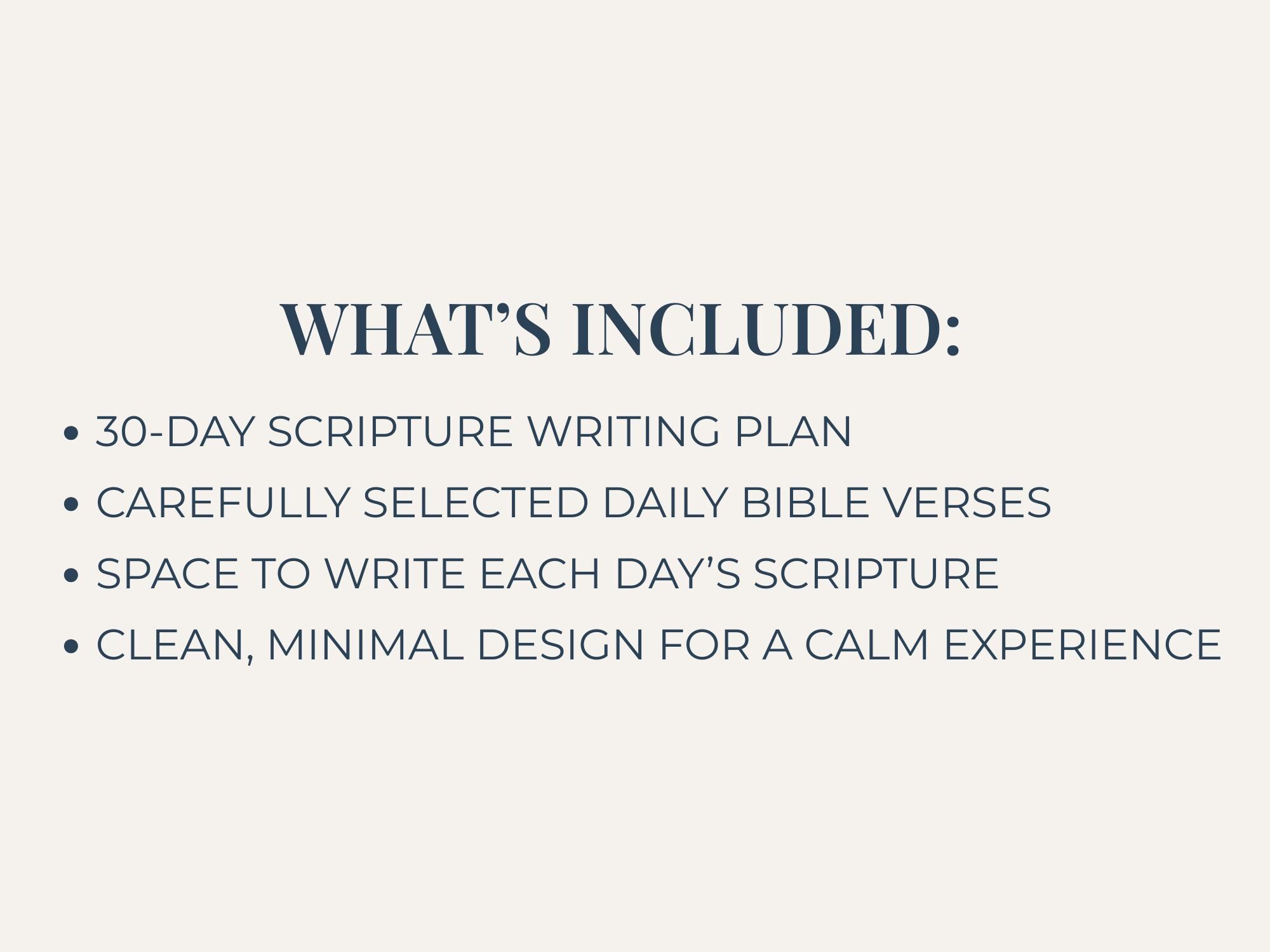 30 Day Scripture Writing Plan | Bible Journal, Quiet Time Devotional ...