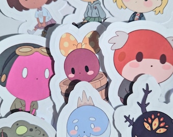 Pegatinas troqueladas de Amphibia / Vinilo adhesivo impermeable / Para portátil, botella de agua, agenda / Regalo para fans de Amphibia