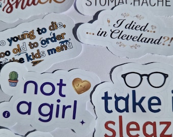 Pegatina troquelada de The Good Place / Vinilo adhesivo impermeable / Para portátil, botella de agua, agenda / Regalo para fans de The Good Place