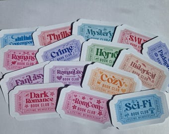 Pegatina troquelada con diseño de libro picante / Vinilo adhesivo impermeable / Para portátil, botella de agua, agenda / Regalo para amantes del romance y la lectura