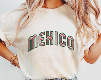 Comfort Colors® Mexico 1968 Retro Graphic Tee, Vintage Heritage Shirt