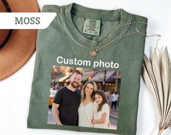 Comfort Colors® Custom Photo Shirt, Personalized T-Shirt, Custom Picture Shirt, Your Photo Shirt, Family Picture Tee, Logo Image Shirts Gift