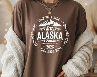 Comfort Colors Alaska Cruise 2026 Family Vacation Shirt