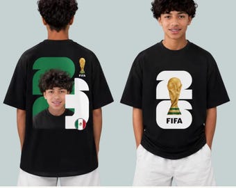 Comfort Colors World Cup 2026 Custom Photo Soccer T-Shirt, Personalized Player Card Shirt