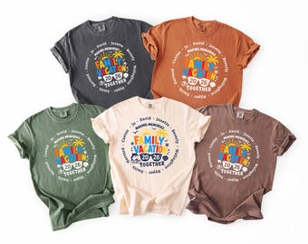 Comfort Colors Family Vacation 2026 Shirt, Personalized Beach Trip Memories Tee