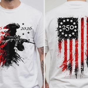 Comfort Colors Yankee 250 Shirt – Patriotic American Flag Graphic Tee