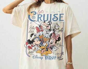 Comfort Colors Mickey and Friends Cruise Vacation 2026 Shirt, Family Cruise Matching Shirt, Magic Sea Adventure Tee, Family Travel Group