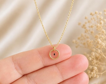 Collana minimalista commemorativa con ciondolo a forma di seme di nontiscordardimé, collana per aborti spontanei - collana di condoglianze, regalo per neonato, bambino, perdita della gravidanza