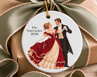 Personalized Nutcracker Party Parents Ornament Custom Party Scene Ballet Keepsake Party Mom Dad Dance Cast Christmas Gift Name Present