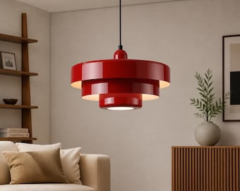 Retro skandinavische Pendelleuchte, Vintage Deckenleuchter, minimalistische Hängelampe für Küche Esszimmer Schlafzimmer Wohnkultur