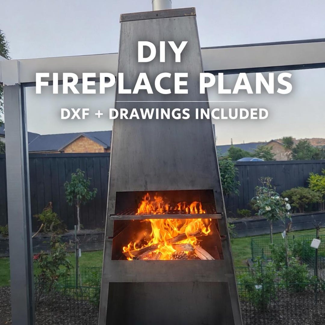 Outdoor Fireplace Plans | DXF CNC Plasma Cut Files (digital Download ...