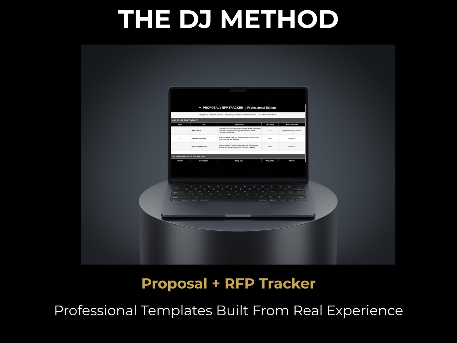 Proposal + RFP Tracker | Excel Spreadsheet (instant Download) - Etsy