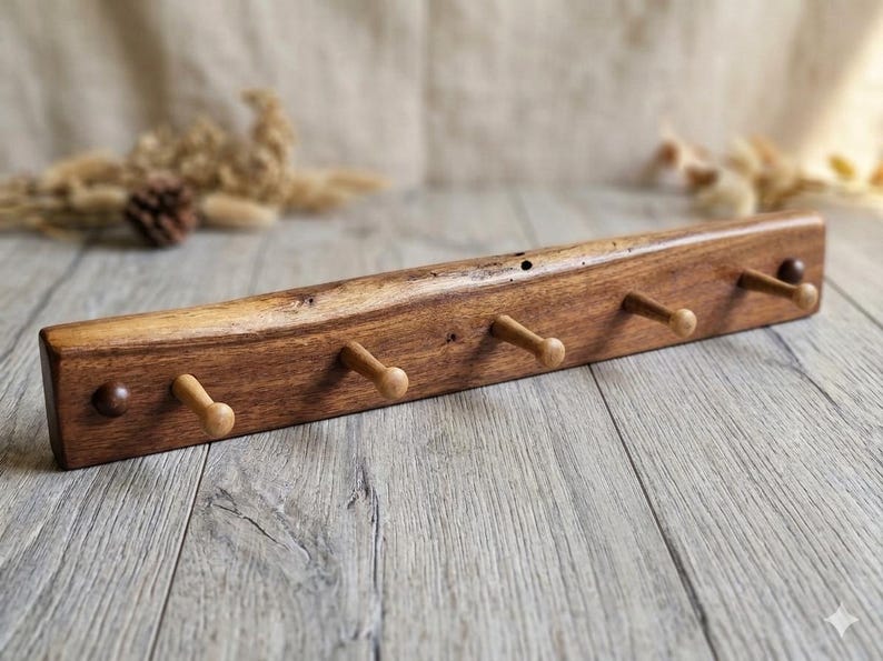 Walnut Key Rack Walnut Key Holder - Etsy