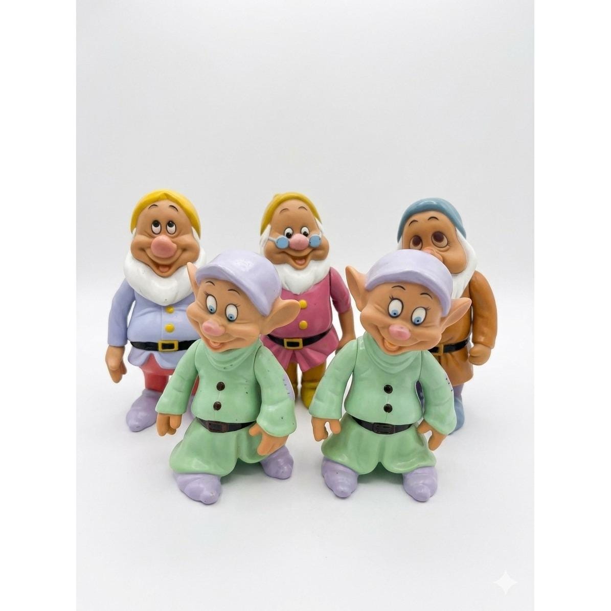Vintage Seven Dwarfs Figures - Etsy